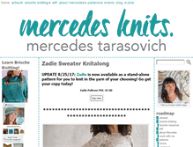 Tablet Screenshot of mercedesknits.com